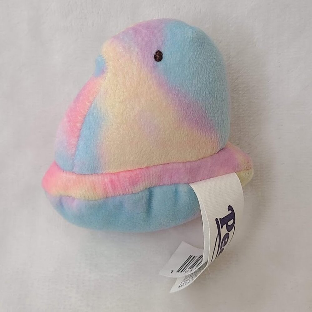 Peeps Rainbow Tie Dye Baby Chick Plush Stuffed Animal 3" - Picture 4 of 7